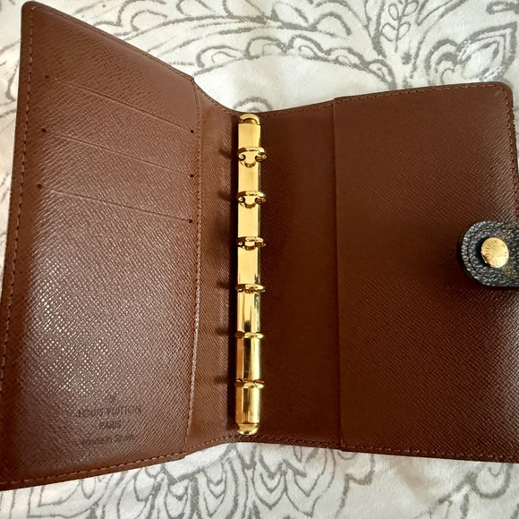 Authentic Louis Vuitton LV Small Ring Agenda Cover Planner Monogram PM - Picture 9 of 12